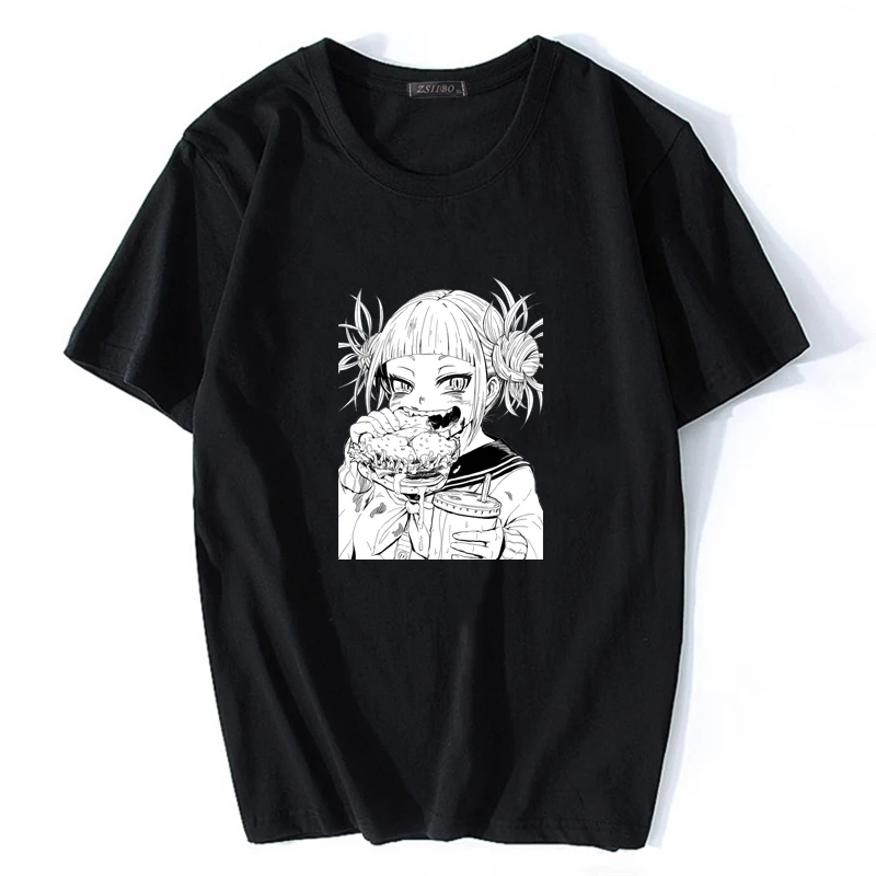 Harajuku Japonský no toga Himiko Print T Shirt Mužov Boku Č Hrdina Akademickej obce pánske t-shirt Streetwear, Môj Hrdina Akademickej obce Tshirts Hip Hop . ' - ' . 5