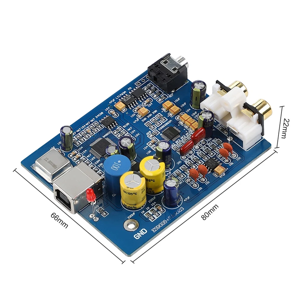 HIFI Audio ES9028Q2M SA9023 USB DAC Dekodér Rada Externé Zvukové Karty Podpora 24Bit pre Zosilňovač . ' - ' . 1