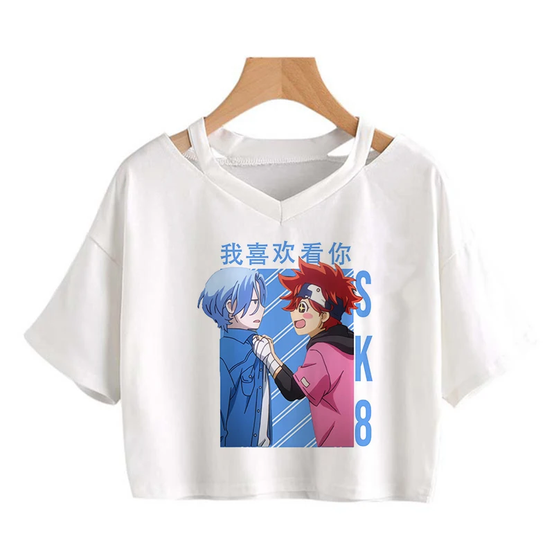 Japonské Anime SK8 Infinity T Shirt Ženy Lete Y2k Plodín Topy Skateboard Manga Grafické Tričko Kawaii Ullzang T-shirt Žena . ' - ' . 1
