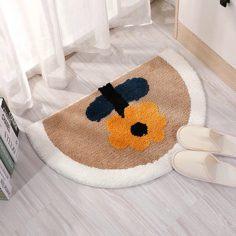 Jednoduché nový kvet rohože pastoračnej Japonský štýl dverí mat kúpeľňa absorpčné mat spálni koberec mat . ' - ' . 0