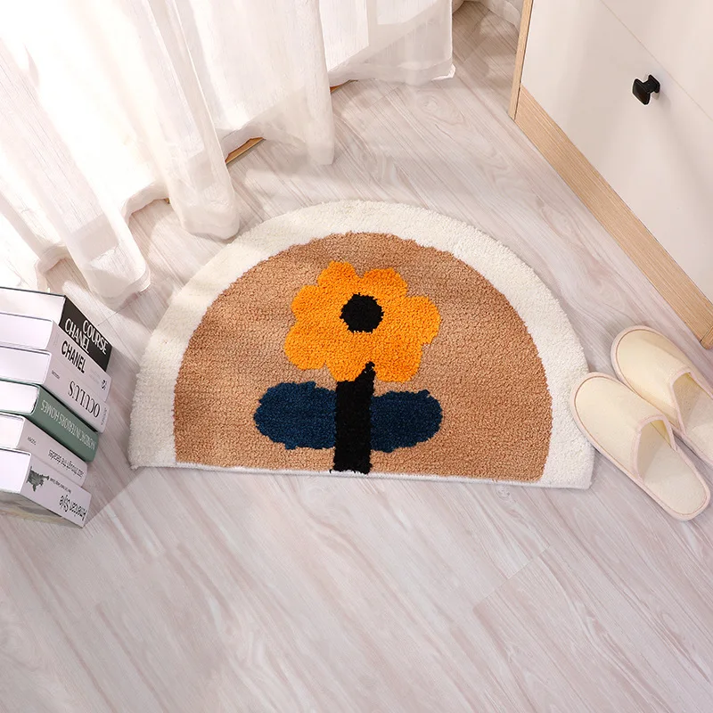 Jednoduché nový kvet rohože pastoračnej Japonský štýl dverí mat kúpeľňa absorpčné mat spálni koberec mat . ' - ' . 4