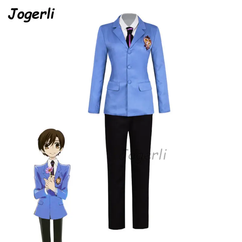 Jogerli Ouran High School Host Club Cosplay Kostýmy DK Jednotné Anime Charakter Oblečenie Nový Príchod Fujioka Haruhi Handričkou . ' - ' . 2