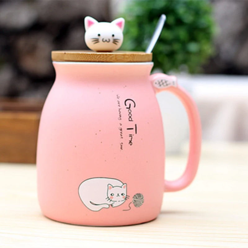 Keramika poháre, pokryté káva, lyžice, krásne mačky, tepelne-odolné poháre, mačiatka, detské poháre, office dary . ' - ' . 0