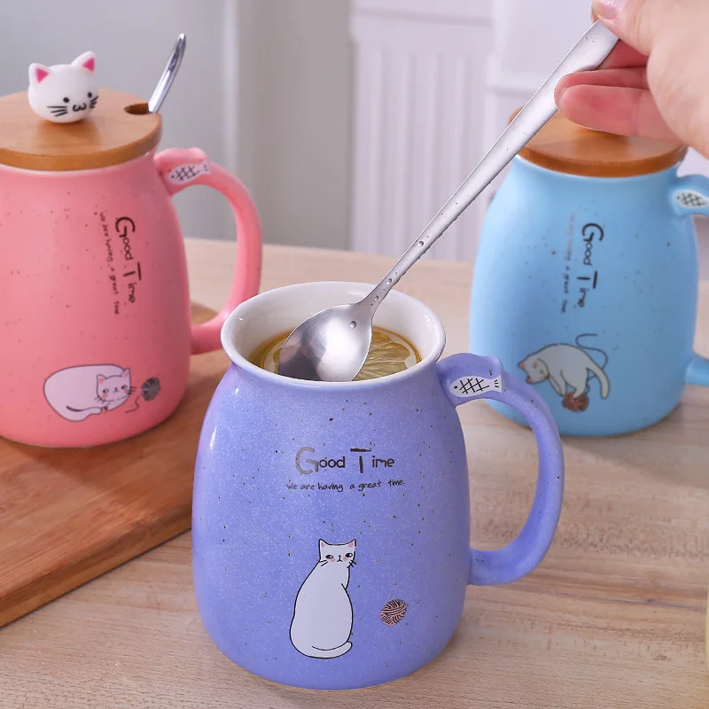 Keramika poháre, pokryté káva, lyžice, krásne mačky, tepelne-odolné poháre, mačiatka, detské poháre, office dary . ' - ' . 1