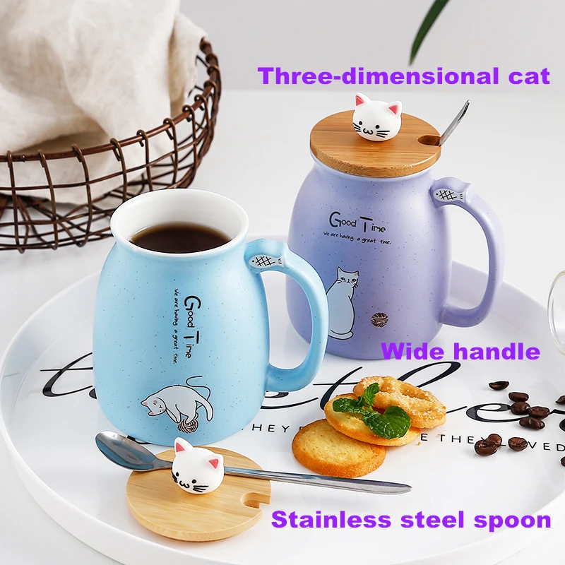Keramika poháre, pokryté káva, lyžice, krásne mačky, tepelne-odolné poháre, mačiatka, detské poháre, office dary . ' - ' . 2