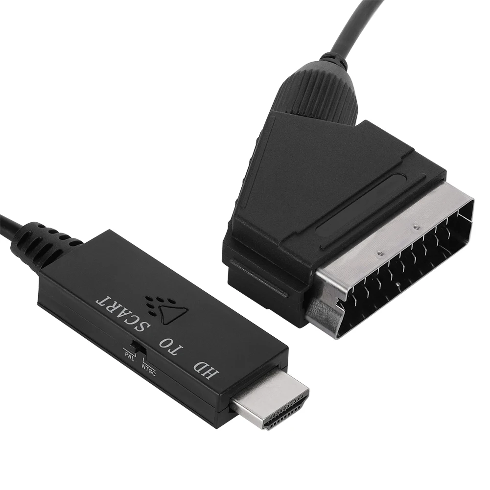 Kompatibilný s HDMI na Adaptér Scart TV, Video, Audio Upscale Converter, Nízka Spotreba Energie, Micro USB Kábel pre HDTV/DVD/Set-top Box . ' - ' . 2
