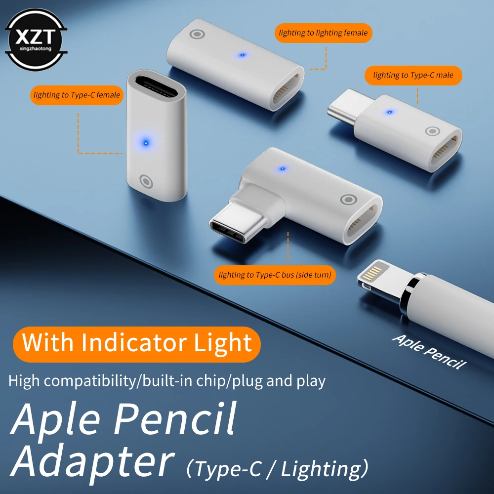 Konektor pre Nabíjačku pre Apple Ceruzka Adaptér Adaptér nabíjačky Konektor Kábla USB-Typ C-C Žien a Žien Lightin Konvertor . ' - ' . 0