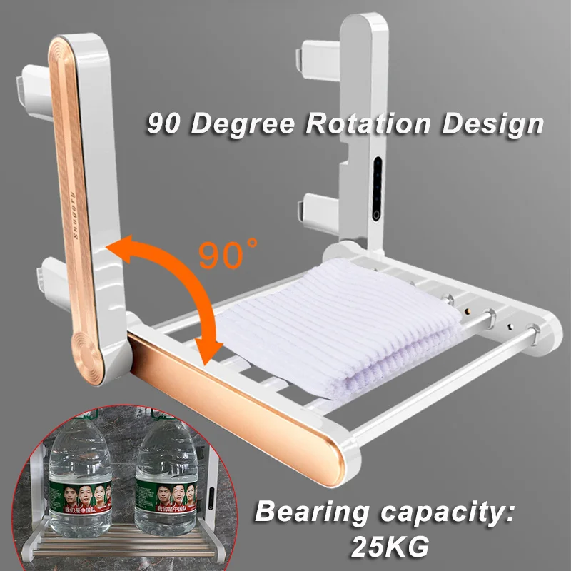 Kúpeľňa Elektrické Uterák Modul Smart sušiak na Radiátor S UV Lampa, Termostatické Automatické Uterák Teplejšie Ohrievač Železničnej 110/220V . ' - ' . 4