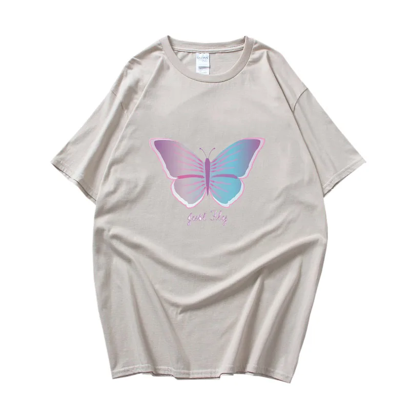 Len Lietať Klasické Tričko Krásna Motýle Tlač Letné Krátke Sleeve T-Shirt pre Mužov, Ženy Harajuku Vintage kórejský Štýl . ' - ' . 4