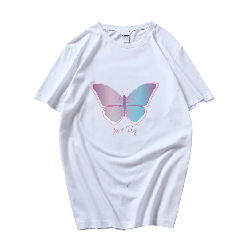 Len Lietať Klasické Tričko Krásna Motýle Tlač Letné Krátke Sleeve T-Shirt pre Mužov, Ženy Harajuku Vintage kórejský Štýl . ' - ' . 5