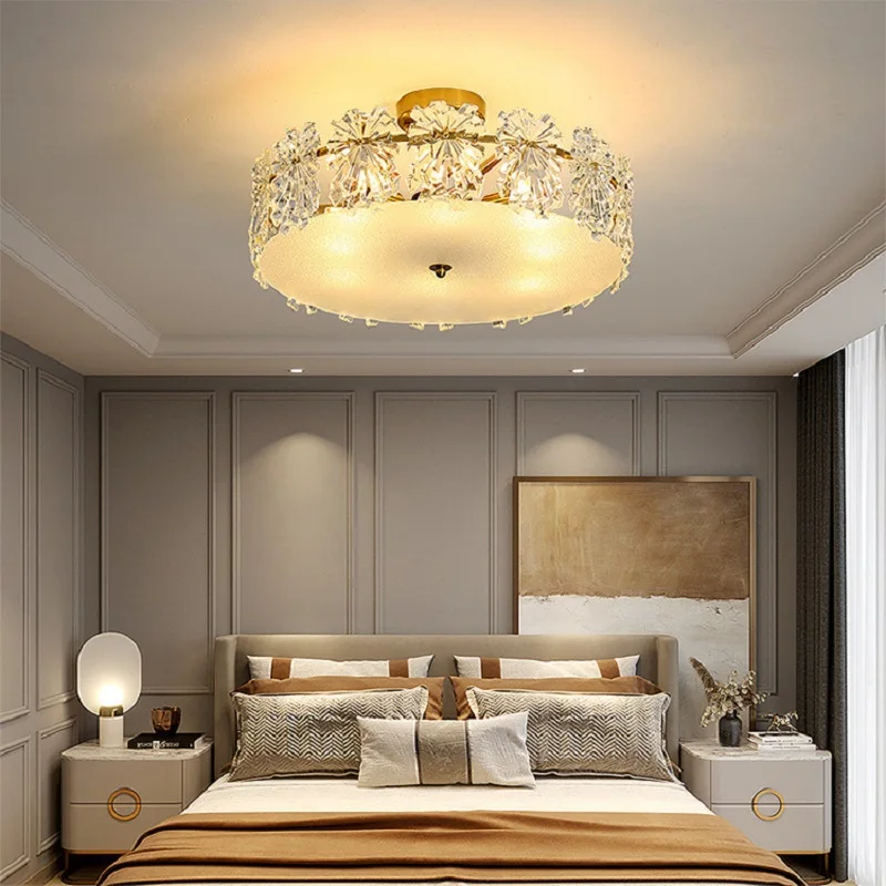 Lustre LED Moderný minimalistický svetlo luxusné sklenené stropné svietidlo francúzske retro obývacia izba lampa Nordic tvorivé jedáleň, spálňa . ' - ' . 1