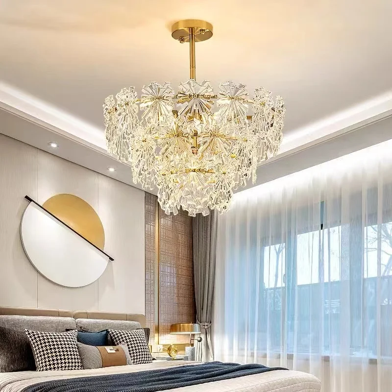Lustre LED Moderný minimalistický svetlo luxusné sklenené stropné svietidlo francúzske retro obývacia izba lampa Nordic tvorivé jedáleň, spálňa . ' - ' . 2