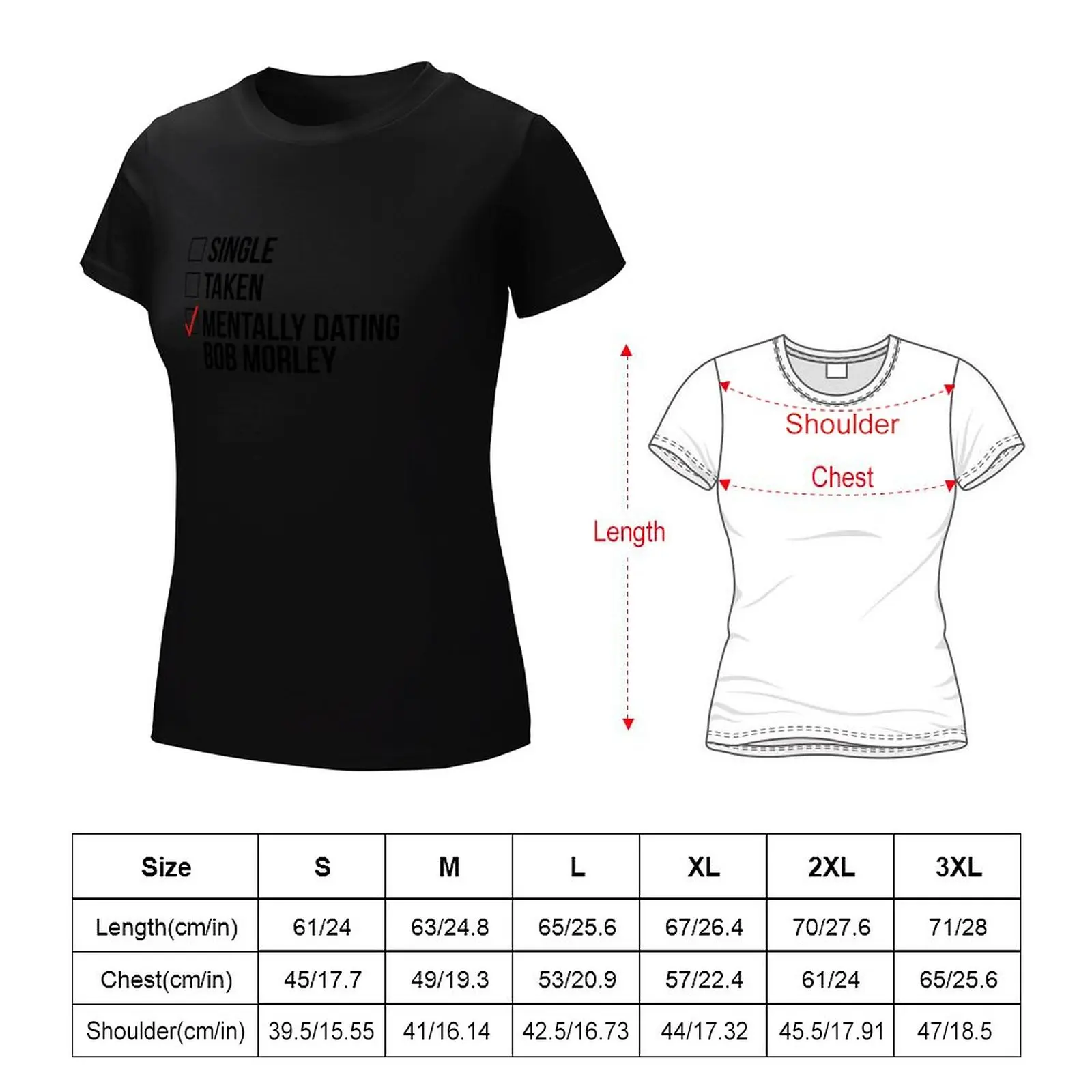 MENTÁLNE DATOVANIA BOB MORLEY T-Shirt grafické t košele roztomilý topy, Blúzky, Ženy oblečenie . ' - ' . 1