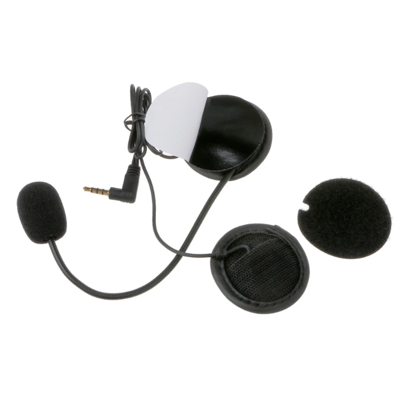 Mikrofón, Reproduktor Mäkké Kábel Headsetu Príslušenstvo pre Motocyklové Prilby palubného telefónu Bluetooth Intercom Pracovať s Akýmkoľvek 3,5 mm konektorom . ' - ' . 4