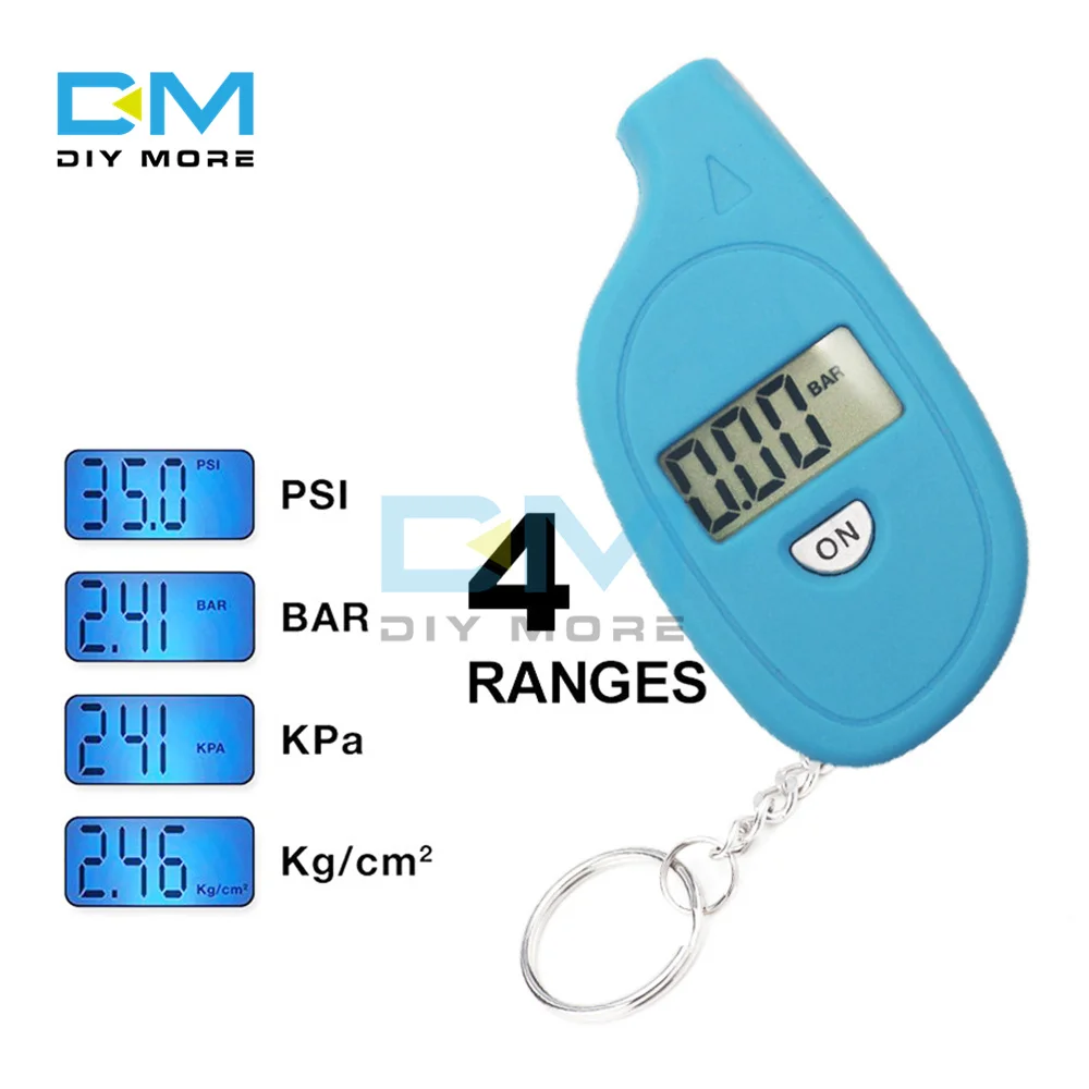 Mini Keychain Štýl Pneumatiky Meradlo Digitálne Tlak V Pneumatikách Tlak Monitor Auto Tlak Vzduchu Tester Meter . ' - ' . 2