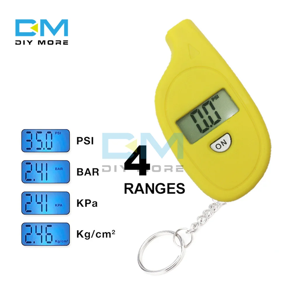 Mini Keychain Štýl Pneumatiky Meradlo Digitálne Tlak V Pneumatikách Tlak Monitor Auto Tlak Vzduchu Tester Meter . ' - ' . 3