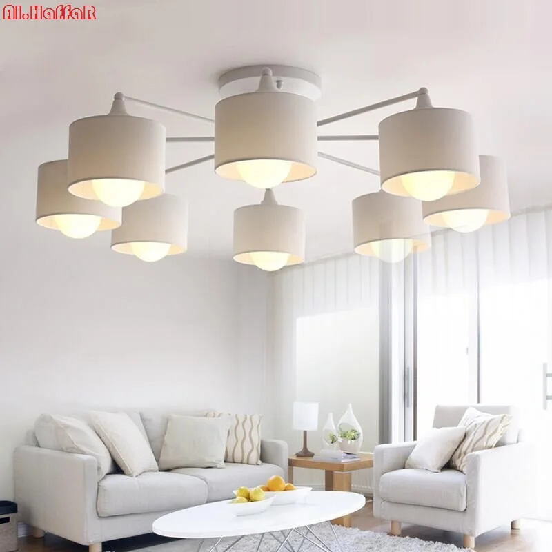 Moderné LED white/black/Gold/Silver strop Lustre E27 S Tienidlo jednoduché kreatívne Svietidlá pre Obývacia izba . ' - ' . 0