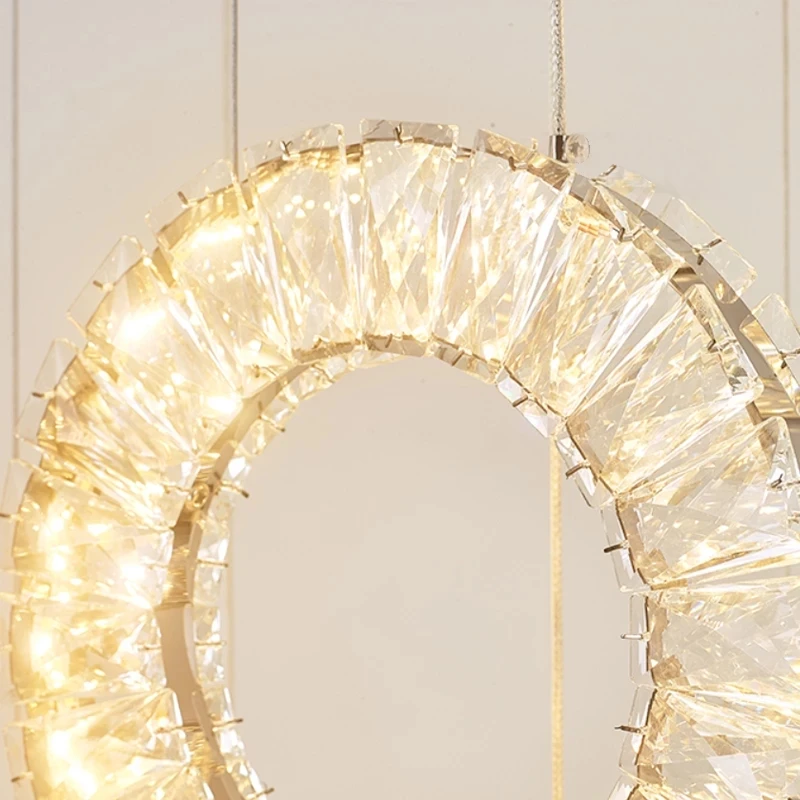 Moderné Luxusné Crystal LED Luster pre Schodisko Zlato Dlho Tvorivé lustre Jedáleň, Kuchyňa Interiérové Svietidlá . ' - ' . 3