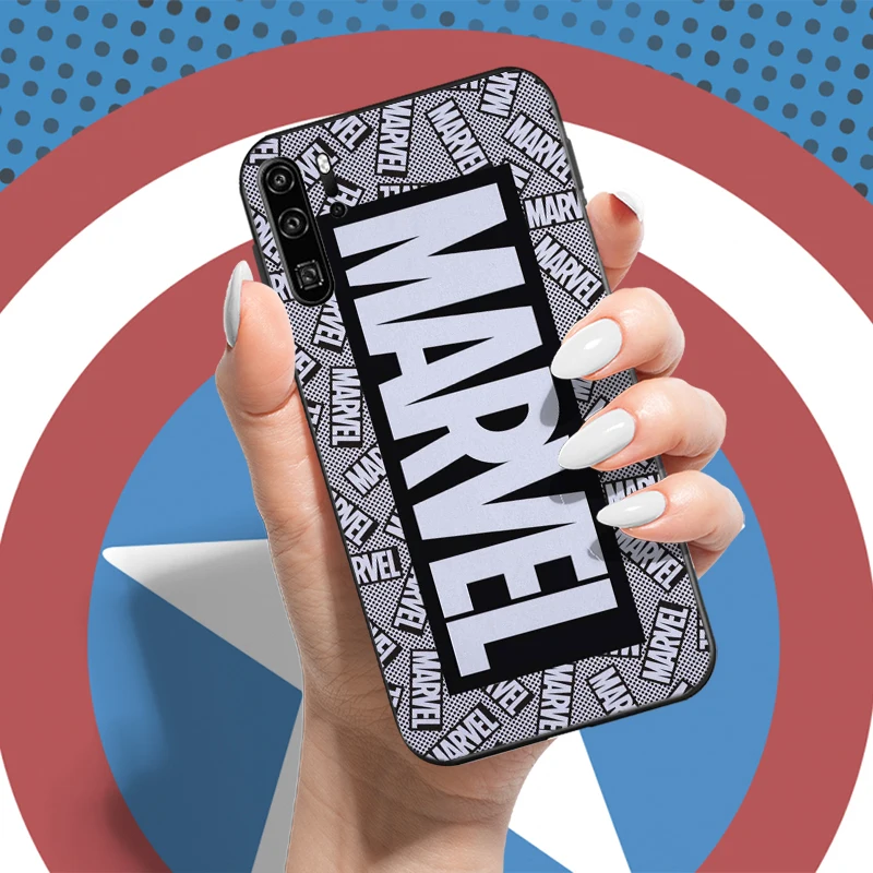 Móda Marvel Logo Telefón puzdro Na Huawei P20 Pro P20 Lite Coque Tekutý Silikónový Kryt TPU Plnú Ochranu Shell Shockproof . ' - ' . 4