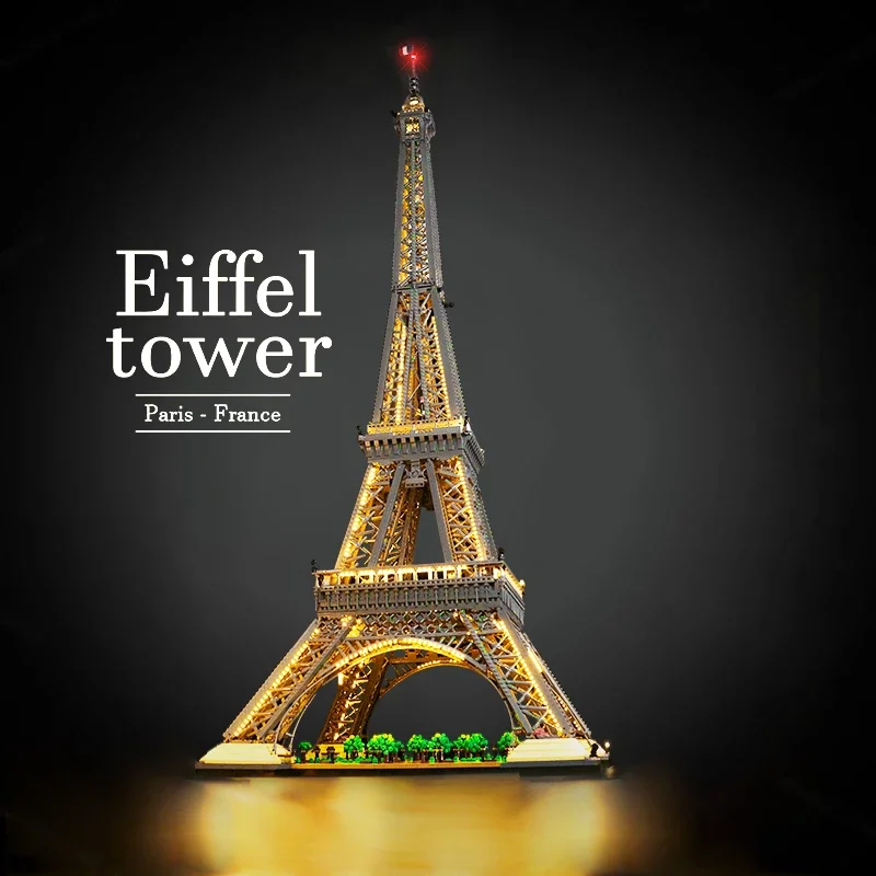 Na Sklade Modulárne Stavby Modelu NOVÉ IKONY Eiffelova Veža 10001PCS Stavebné kamene, Tehly Hračky Deti Darčeková Sada Kompatibilných s 10307 . ' - ' . 0