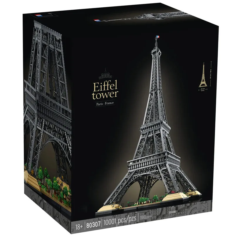Na Sklade Modulárne Stavby Modelu NOVÉ IKONY Eiffelova Veža 10001PCS Stavebné kamene, Tehly Hračky Deti Darčeková Sada Kompatibilných s 10307 . ' - ' . 5