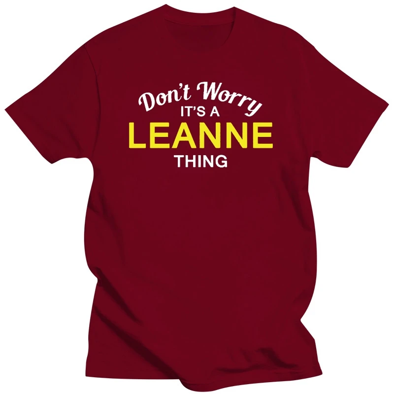 Nebojte sa, je To LEANNE Vec! - Mens T-Shirt - Rodina - Vlastné Meno Print T Shirt Mens Krátke Horúce Topy Tričko Homme . ' - ' . 4