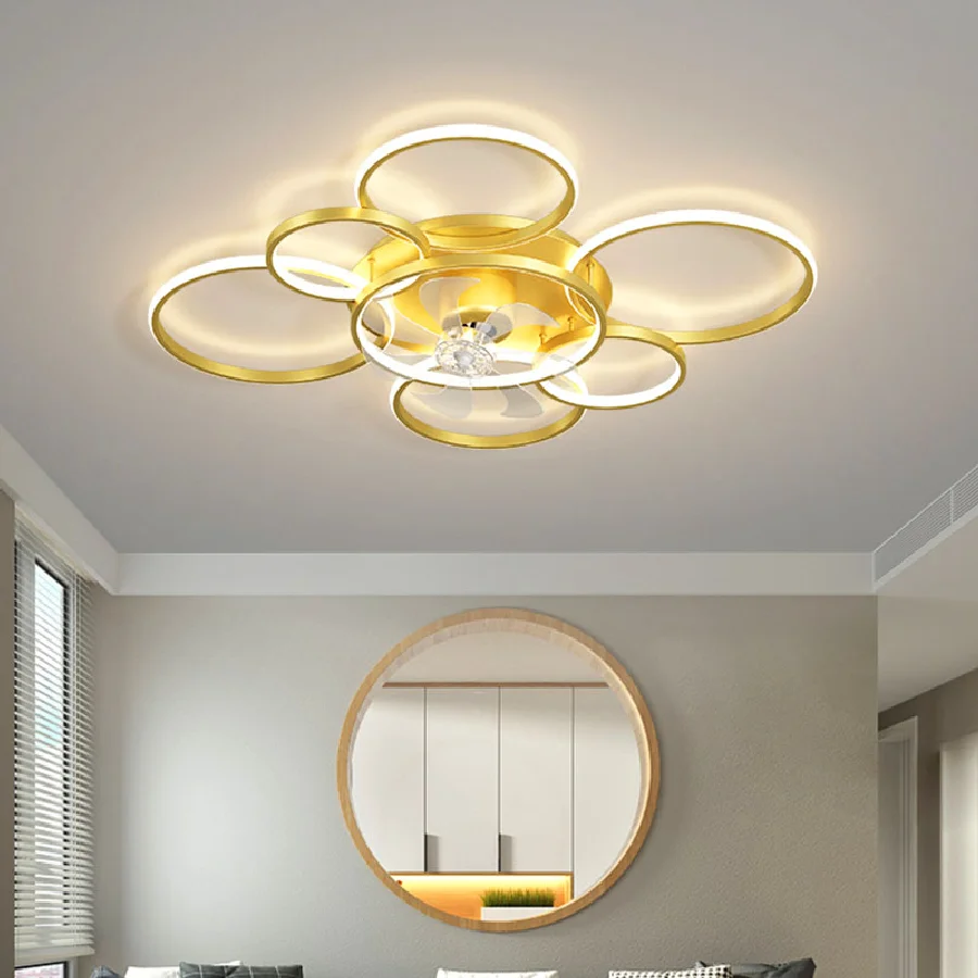 Nordic spálňa decor led svetlá pre izba, Stropný ventilátor svetlo lampy obývacia izba jedáleň Stropné ventilátory so svetlami, diaľkové ovládanie . ' - ' . 0