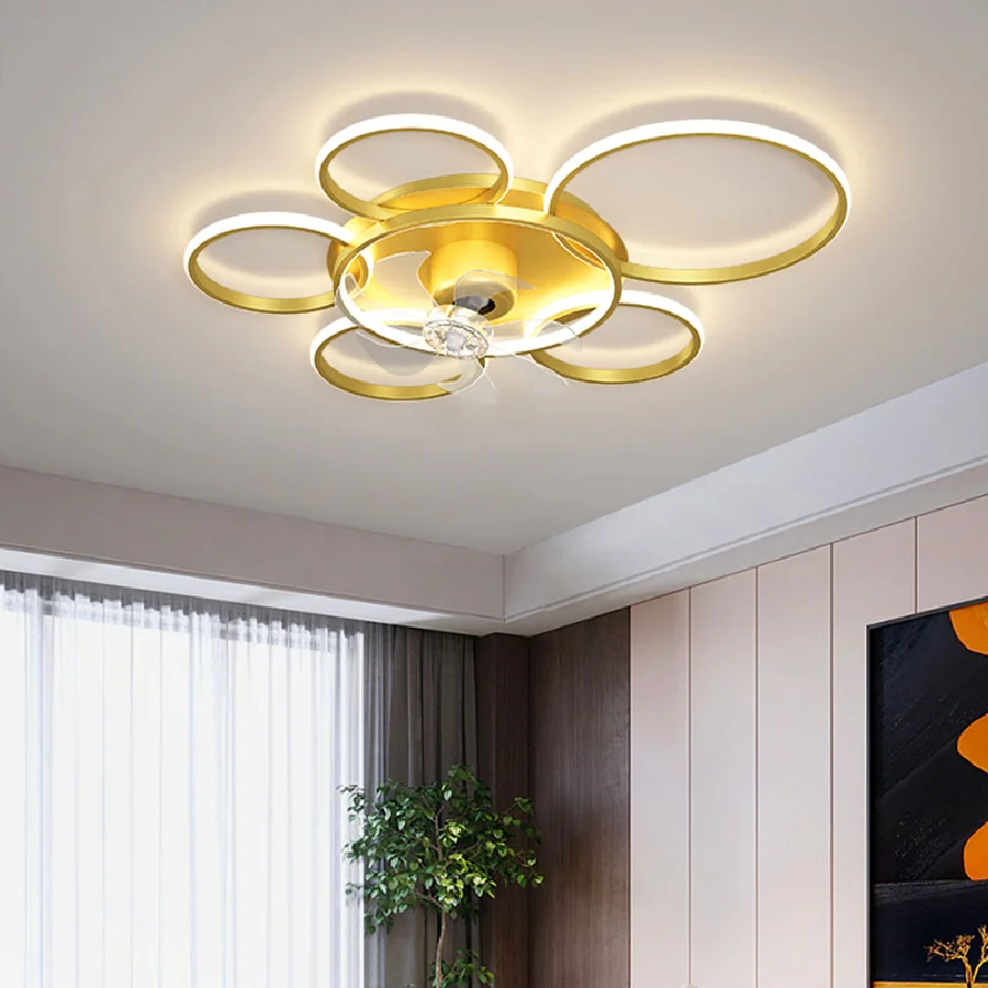 Nordic spálňa decor led svetlá pre izba, Stropný ventilátor svetlo lampy obývacia izba jedáleň Stropné ventilátory so svetlami, diaľkové ovládanie . ' - ' . 3