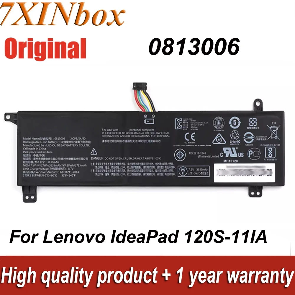 Notebook Batérie 0813006 7.5 V 27Wh Originálne Lenovo IdeaPad 120S-11 120S-11IAP Série 5B10P18554 5B10P23790 BSNO485490 . ' - ' . 0