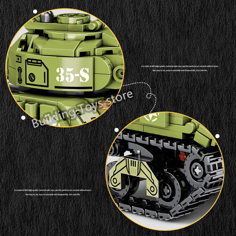 Nové Vojenské M4 Sherman Stredný Tank Stavebné Bloky WW2 US Army Zbraň MK Nádrž Tehly Vzdelávacie Hračky pre Deti Darček k Narodeninám . ' - ' . 4