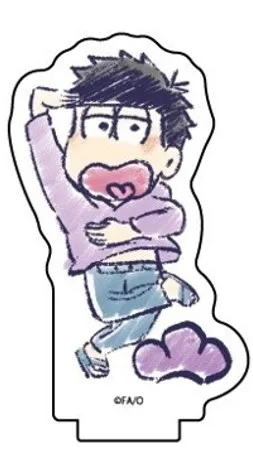 NOVÝ Stojan Model Doska Cosplay Hračka pre Matsuno Jushimatsu Todomatsu Anime Pán Osomatsu San Mini Akcia Obrázok Bábika Akryl Darček . ' - ' . 1