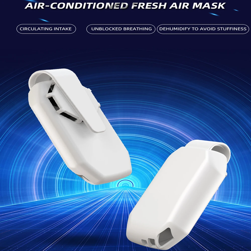Opakovane Prenosné Ventilátor Pre celotvárovou Maskou Clip-On Air Filter USB Nabíjateľné Výfukových Mini Fanúšikov Osobné Nositeľné Čističe Vzduchu . ' - ' . 2