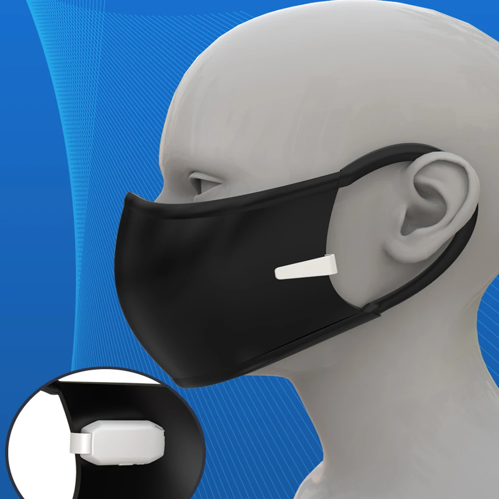 Opakovane Prenosné Ventilátor Pre celotvárovou Maskou Clip-On Air Filter USB Nabíjateľné Výfukových Mini Fanúšikov Osobné Nositeľné Čističe Vzduchu . ' - ' . 4