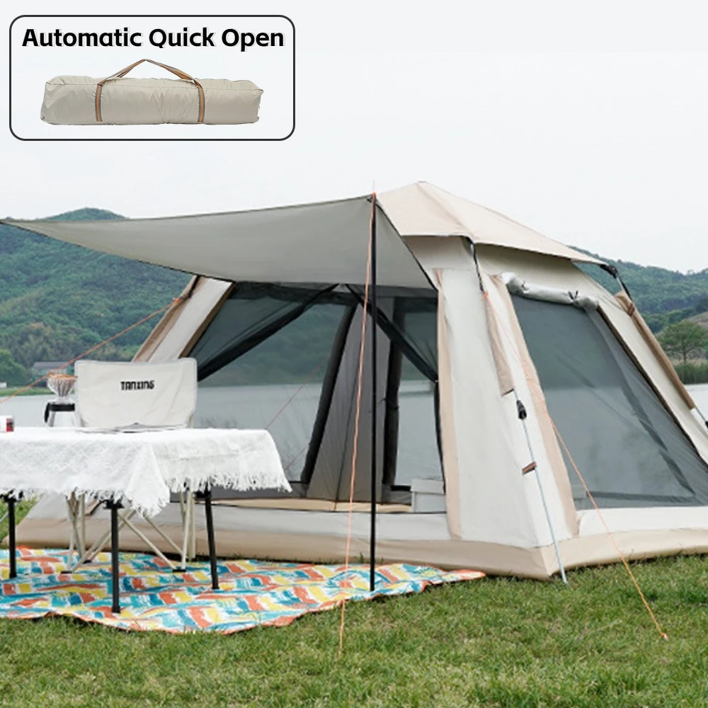 Plne Automatické Camping Stan 4-6 Osoby Travel One Touch Vonkajší Stan Shelter Nepremokavé Rainproof Slnečník Camping Dodávky . ' - ' . 1