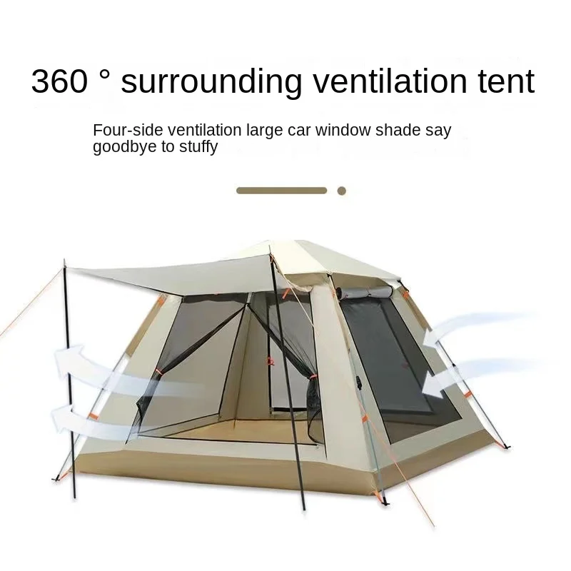 Plne Automatické Camping Stan 4-6 Osoby Travel One Touch Vonkajší Stan Shelter Nepremokavé Rainproof Slnečník Camping Dodávky . ' - ' . 5