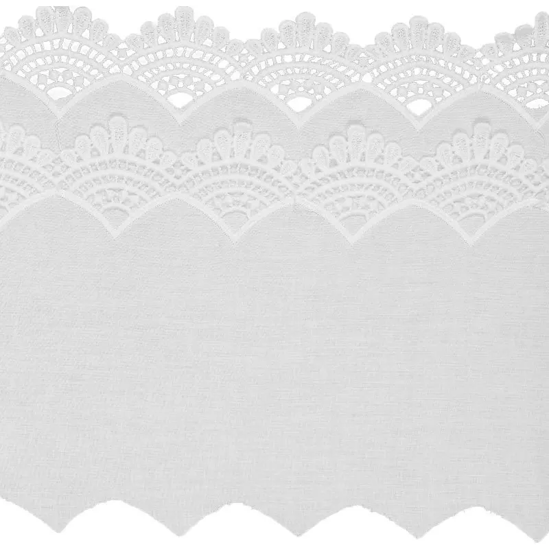 Prírodno-Biela Bavlna Openwork Vyšívané Čipky Textílie Swiss Bavlna Ručné DIY Šitie, Čalúnenie Príslušenstvo Šírka 21 cm 5Yards/veľa . ' - ' . 3