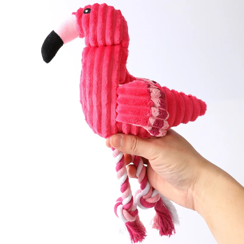 Psa Pískacie Hračky, Interaktívne Cartoon Zvierat Flamingo Tvar Psa Žuť Hračka Prípravy Produktov Šteňa Zvukové Hračky Pre Malé Meduim . ' - ' . 1