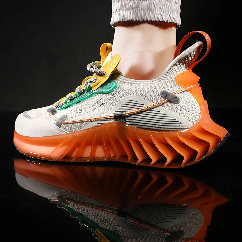 Pánske bežecká obuv módne športové outdoorové jogging tenisky kvalitné non-slip zvýšil v pohode pánske topánky . ' - ' . 5