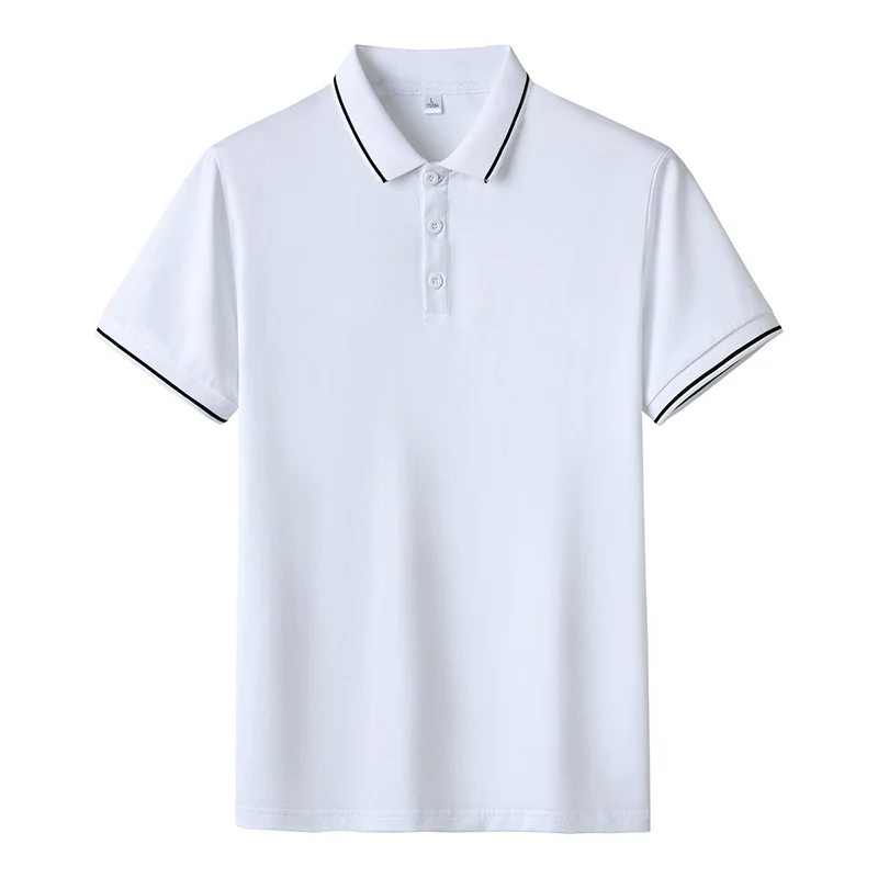 Pánske Polo Tričko-Krátke rukávy Modely High-grade Ice Hodváb T-shirt Male Svetlo Luxusné Módne Business Príležitostné Letné Mužov Topy . ' - ' . 0