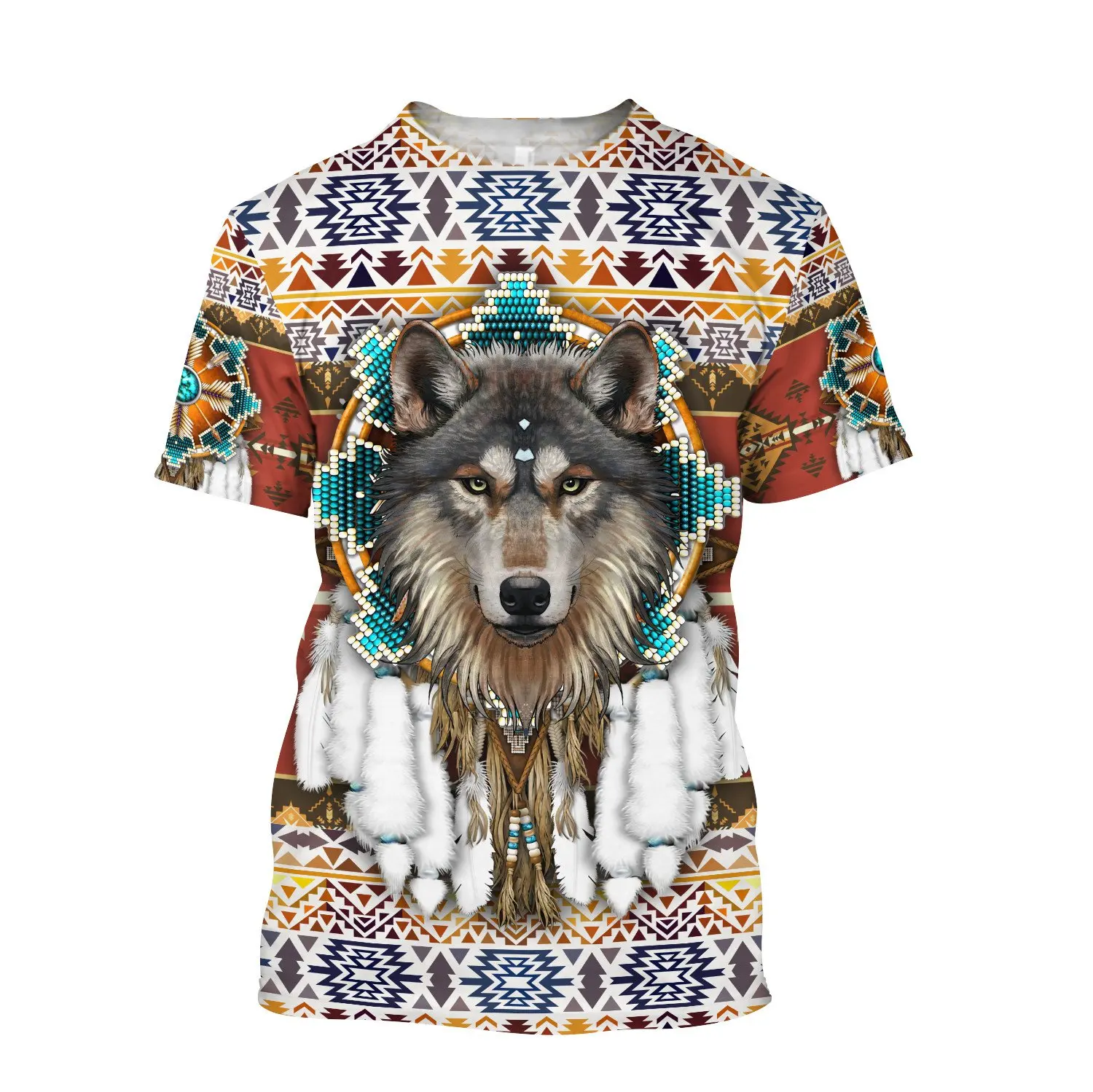 Pánske vytlačené T-shirt, Vlk Kráľ aristokratickej high-end verziu, agresívne a divoké, veľké . ' - ' . 1