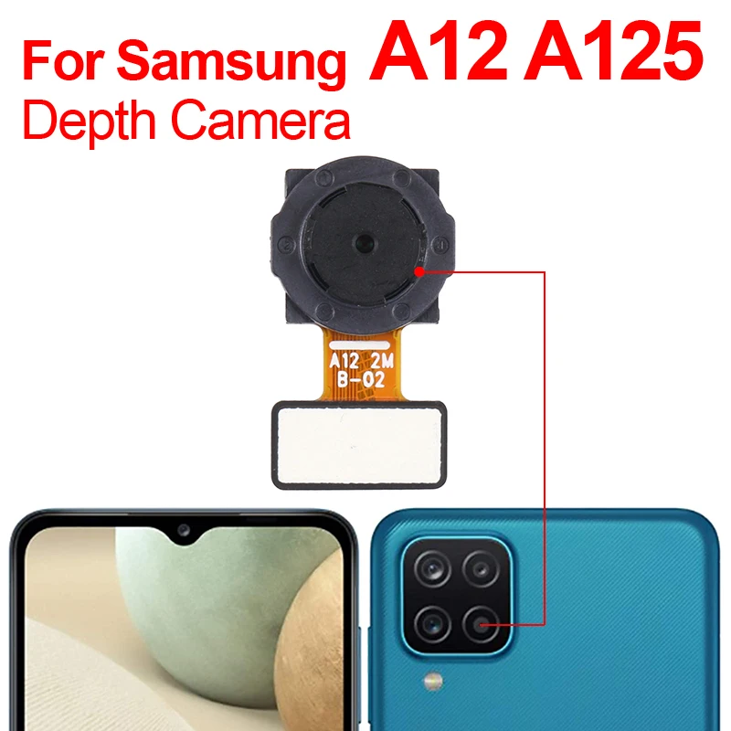 Pôvodné A12 Späť Fotoaparát, Predná Zadná Zadná Kamera Pre Samsung Galaxy A12 A125 A125FA 125M Hlavným Smerom Modul Kamery Flex Replaceme . ' - ' . 5