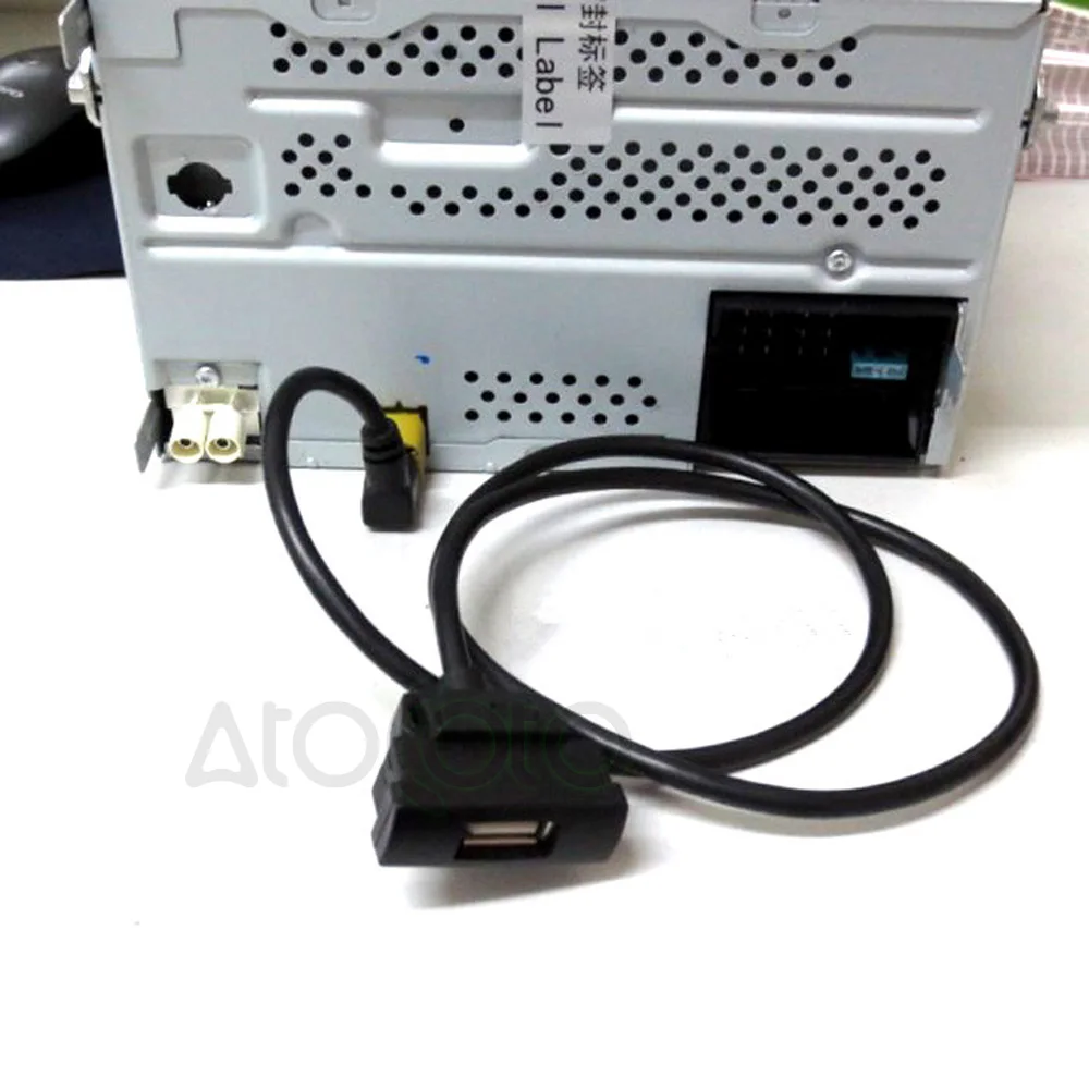 RCD510 RNS315 CD Menič USB IP-BUS 4Pin Konektor Kábel Rozhrania Adaptér pre Škoda Octavia Slot Tlačidlo Headunit Panel . ' - ' . 1
