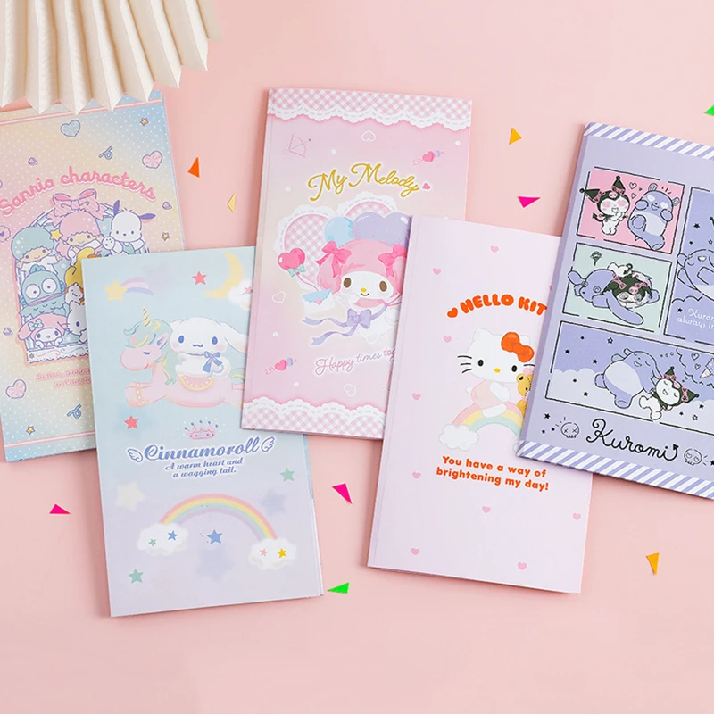 Sanrio Nálepky Nastaviť Kawaii Hello Kitty Cinnamoroll Kuromi Moje Melódie Diy Príručka Materiál Dekorácie-Nálepky Na Kancelárske Potreby Školské Su . ' - ' . 4