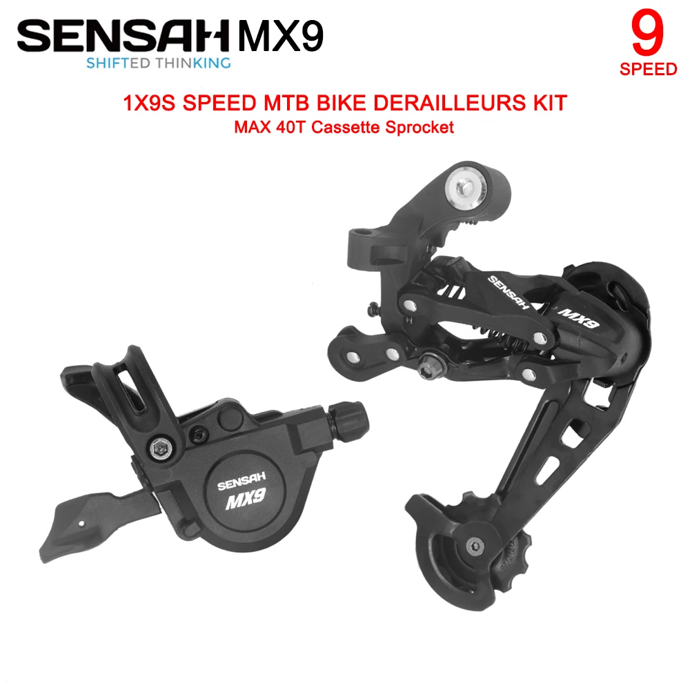 SENSAH MX9 1X9 9S Rýchlosť, Motocykle Auta Spúšť Sada 9s 9v radiaca páka Páka 9 Rýchlosť Prehadzovačka Prepínače Kompatibilné SRAM . ' - ' . 0