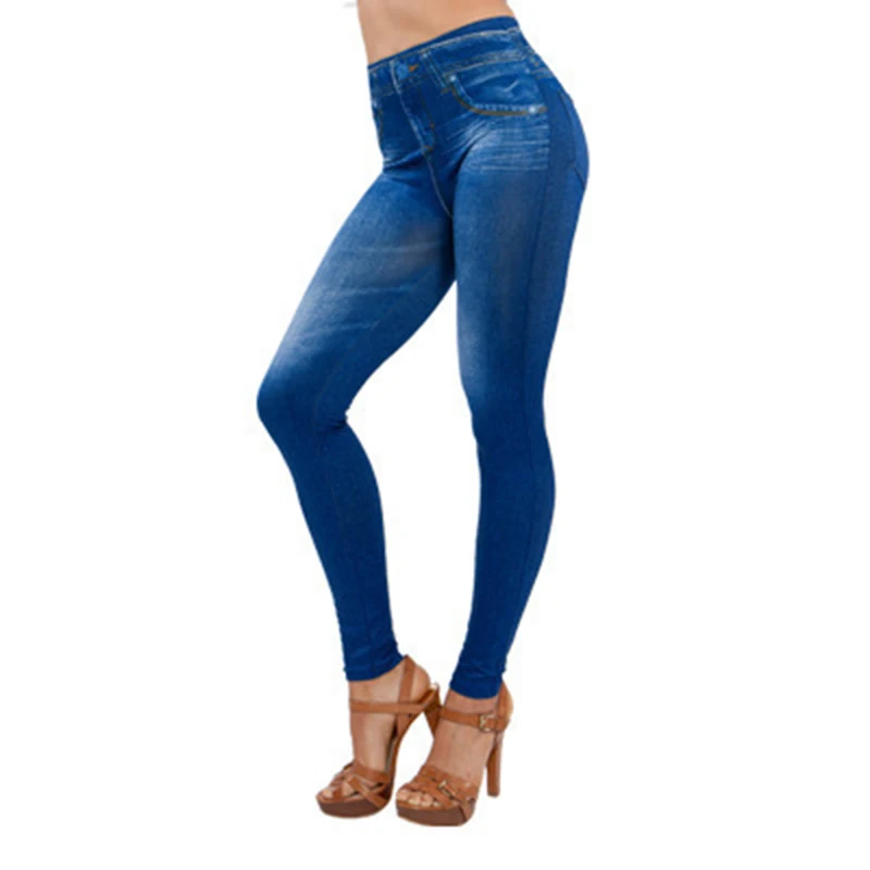 Sexy Ženy, Legíny 2020 Lady Tenké Elastické Jeans sú Legíny s Vrecku Vysoký Pás Slim Fit Denim Fashion nohavice Nohavice dg88 . ' - ' . 3