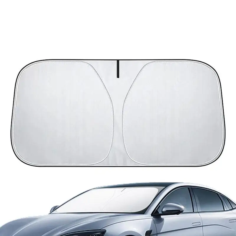 Slnečné Clony Skladacia Slnečník Auto Predné Okno Opaľovací Krém Praktické Čelného Skla Slnečník Kryty Pre Tesla Model 3 A Model Y . ' - ' . 0
