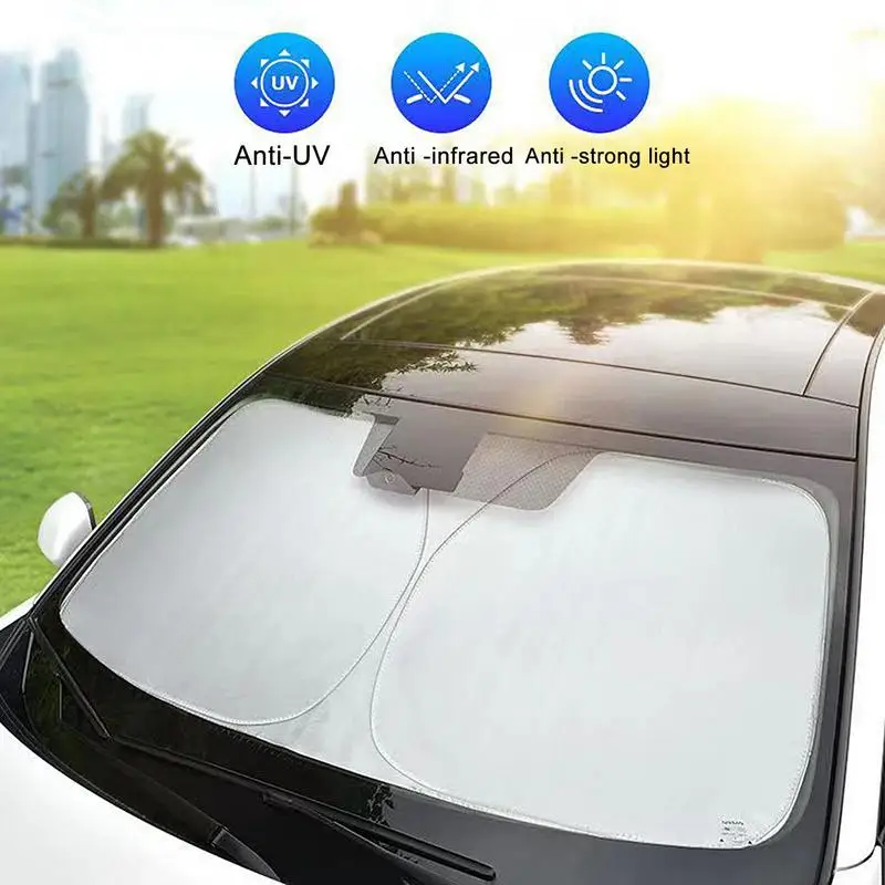 Slnečné Clony Skladacia Slnečník Auto Predné Okno Opaľovací Krém Praktické Čelného Skla Slnečník Kryty Pre Tesla Model 3 A Model Y . ' - ' . 1