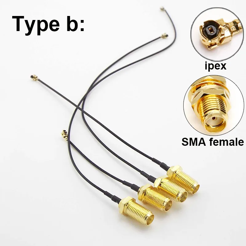 SMA Konektor Kábla Žena na uFL/u.FL/IPX/IPEX UFL na SMA Female RG1.13 Antény WiFi RF Kábel Montáž RP SMA-K . ' - ' . 2