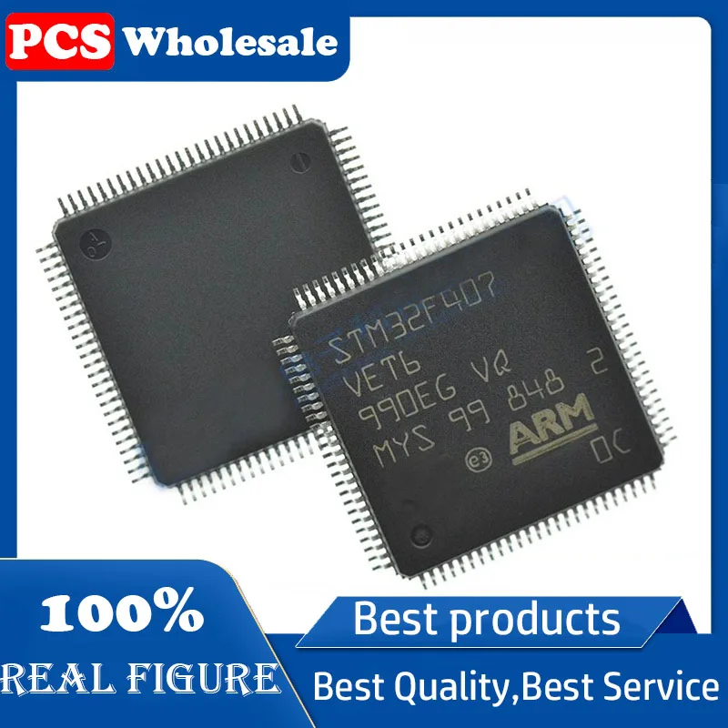 STM32F407VET6 QFP100 407VG 407ZE 407ZG Čip Microcontroller . ' - ' . 0
