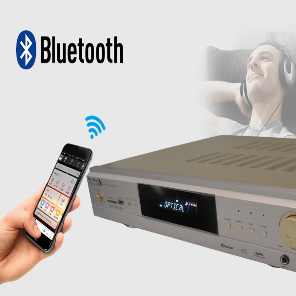 Sunbuck DTS stereo generácia Dolby Bluetooth 5.0 lossless audio dekódovanie HiFi 2000W 5.1 Domáce Kino Zvuku Zosilňovač Zvuku . ' - ' . 2